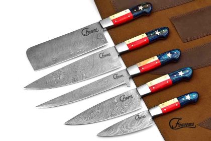 Texas Knife Set | Damascus Steel | Faneema Cutlery Texas Knife Set | Damascus Steel | Faneema Cutlery