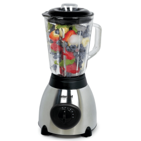 Better Chef 500W 5-Speed Glass Jar Blender with Stainless Steel Base Better Chef 500W 5-Speed Glass Jar Blender with Stainless Steel Base